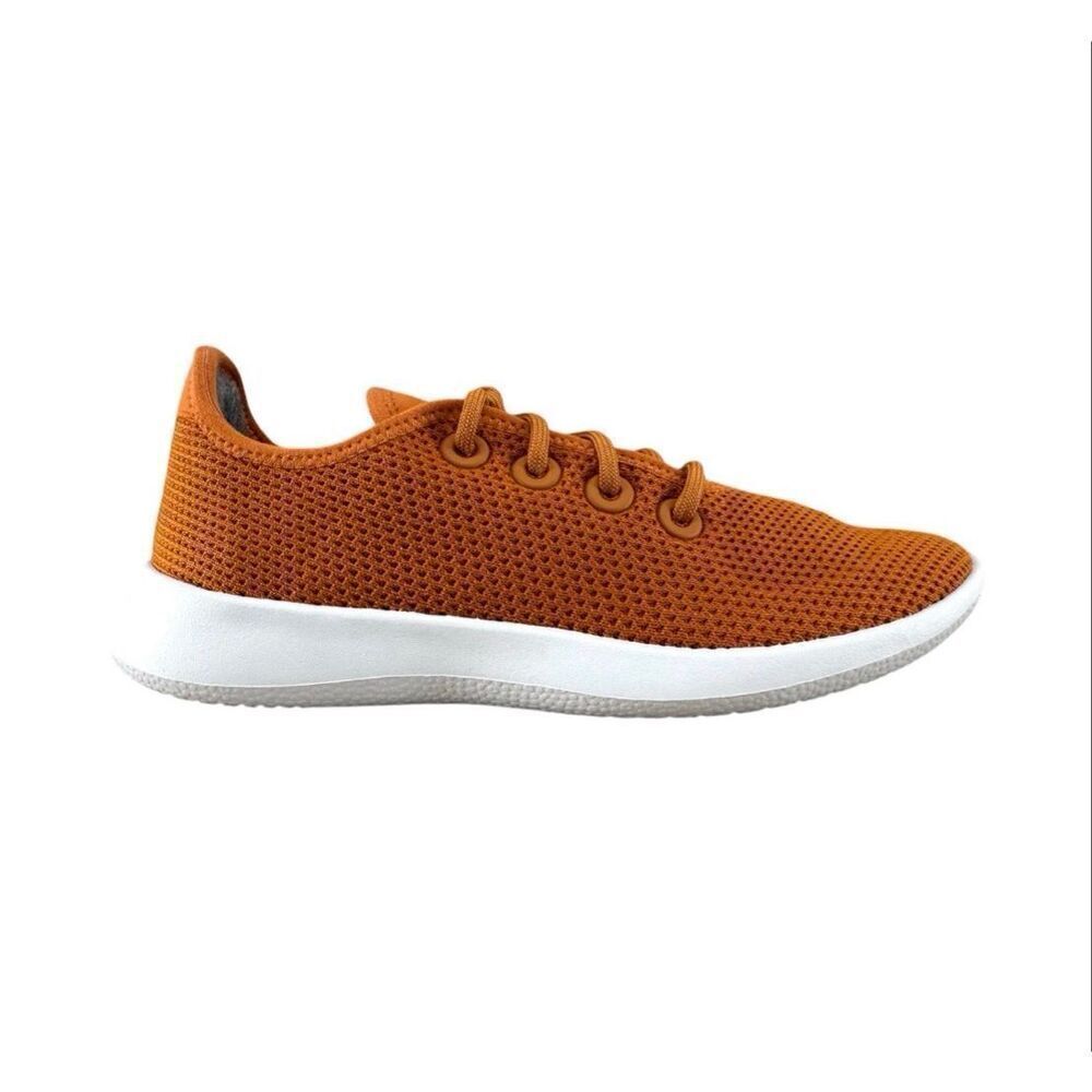 Allbirds Women’s Tree Runner Sneakers Lace Up Honey Rust Blizzard Size 7